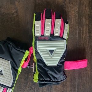 GATES MEN MULTI COLOR SKI SNOWBOARD GLOVES MEDIUM EXCELLENT